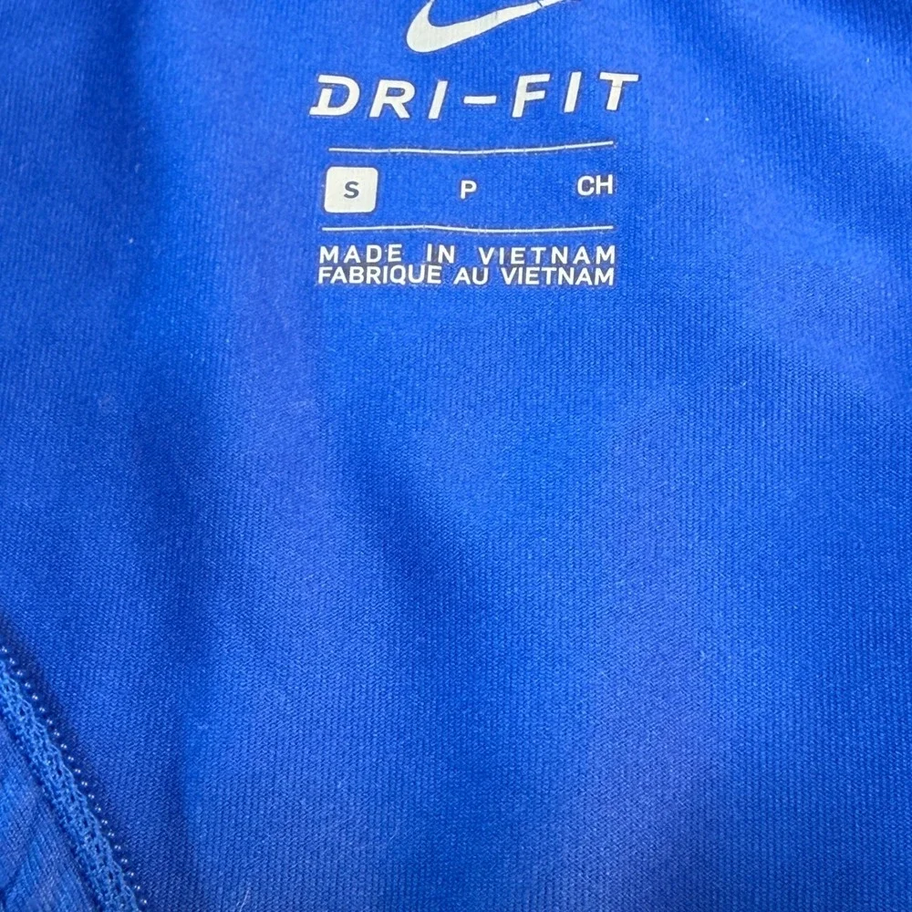 Duke Blue Devils Nike 1/4 Zip Pullover Womens Small Blue Dri-FIT Thumbholes NCAA